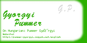 gyorgyi pummer business card